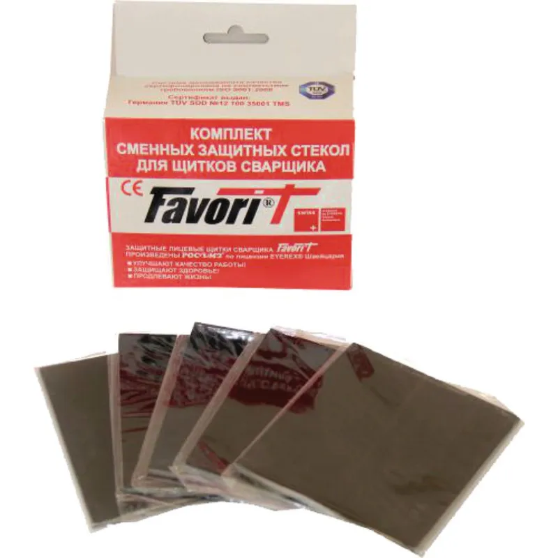 Стекла для маски сварщика св/фильтр (110х90мм) 10ш 546970