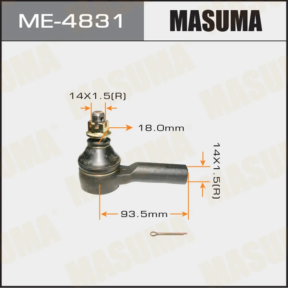Наконечник рулевой NISSAN AVENIR MASUMA ME-4831