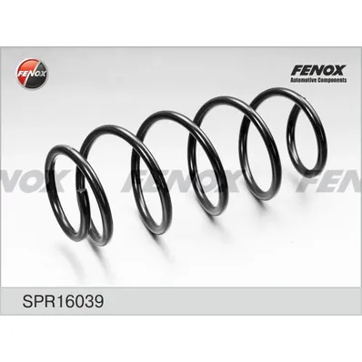 Пружина подвески TOYOTA YARIS 06- 1.0-1.33VVT-I ПЕРЕДНЯЯ FENOX SPR16039
