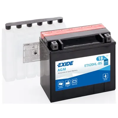 Аккумулятор EXIDE moto AGM 18 А/ч R+ 175x87x155 EN270 А