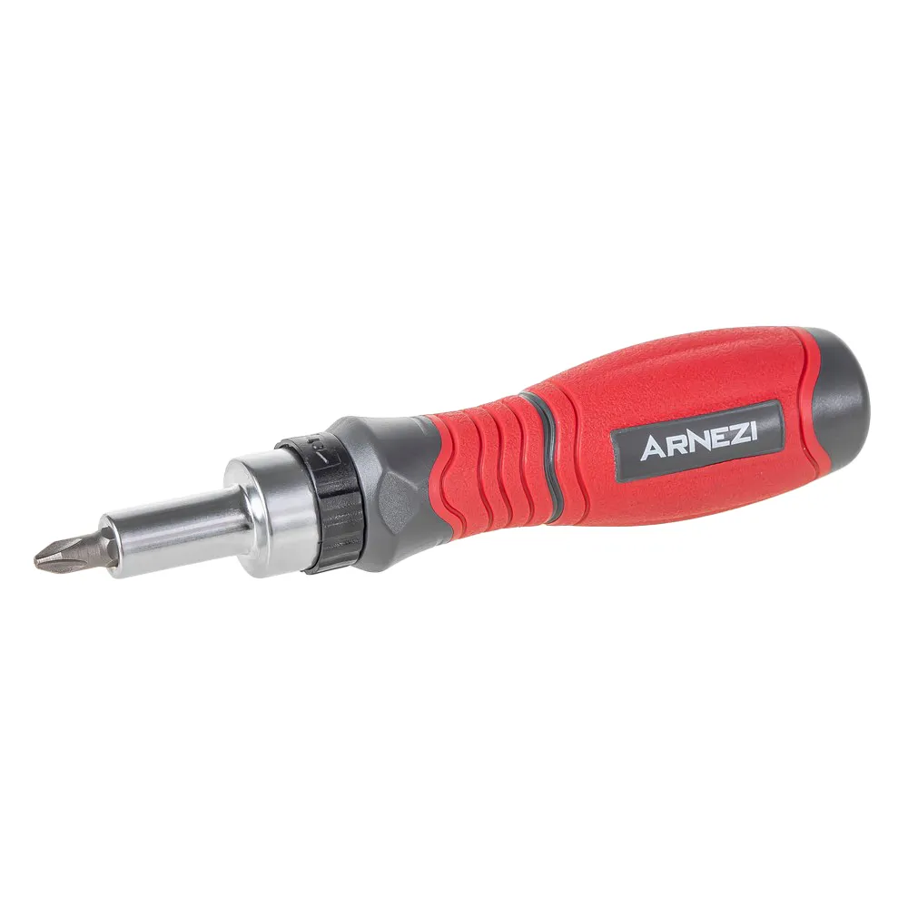 Отвертка с трещеткой и битами 10пр. Profi ARNEZI R2042001