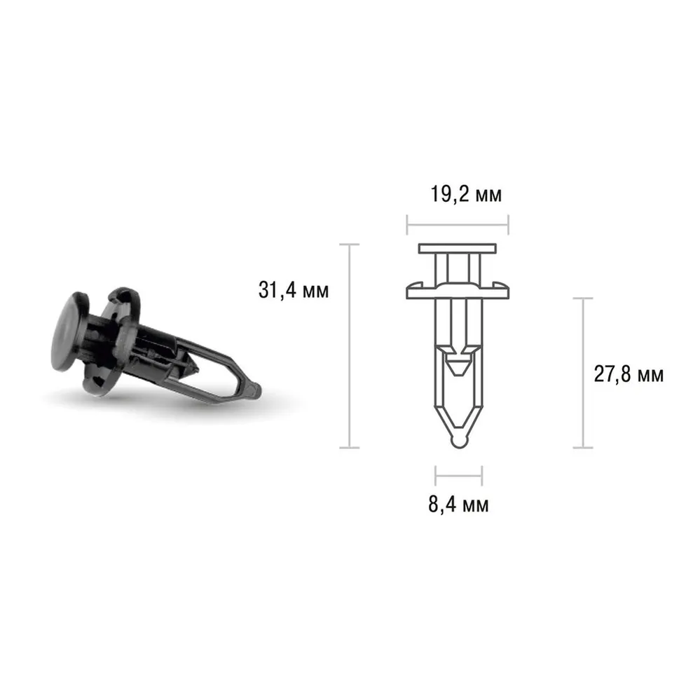 Клипса LEXUS/TOYOTA 166 (min25) (KJ-085), SKYWAY S05601166