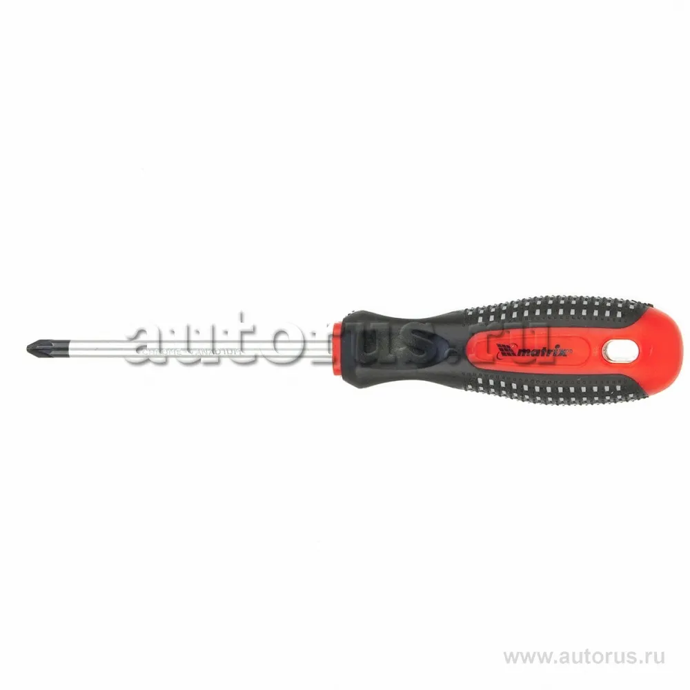 Отвертка Fusion, PZ 2x100 мм, CrV, 3-х компонентная рукоятка anti slip MATRIX 11403