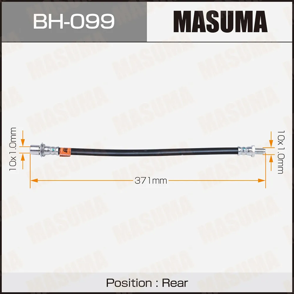 Шланг тормозной TOYOTA LAND CRUISER задн. MASUMA BH099