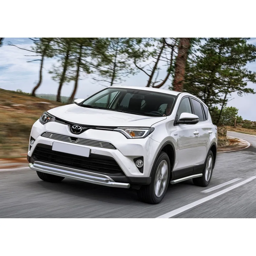 Решетка радиатора d10 верхняя Rival Toyota Rav4 CA40 рестайлинг (для автомобиля с передней камерой) 2015-н.в., нерж. сталь, G.5703.002