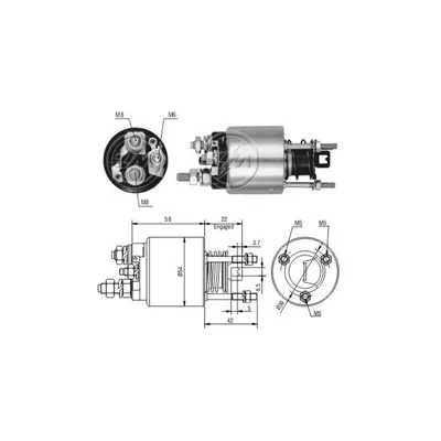 Реле втягивающее FIAT ERA ZM7595