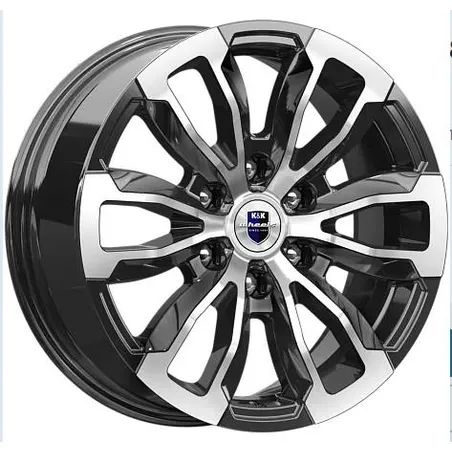 Диск литой R18 7.5J 6x139.7/106.1 ET25 КИК Меконг (КС959) Алмаз черный 78691
