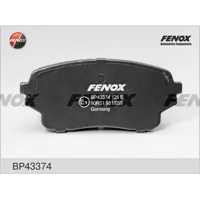 Колодки тормозные дисковые SUZUKI GRAND VITARA, 06-, AKEBONO 123x55,3; ПЕРЕДН FENOX BP43374