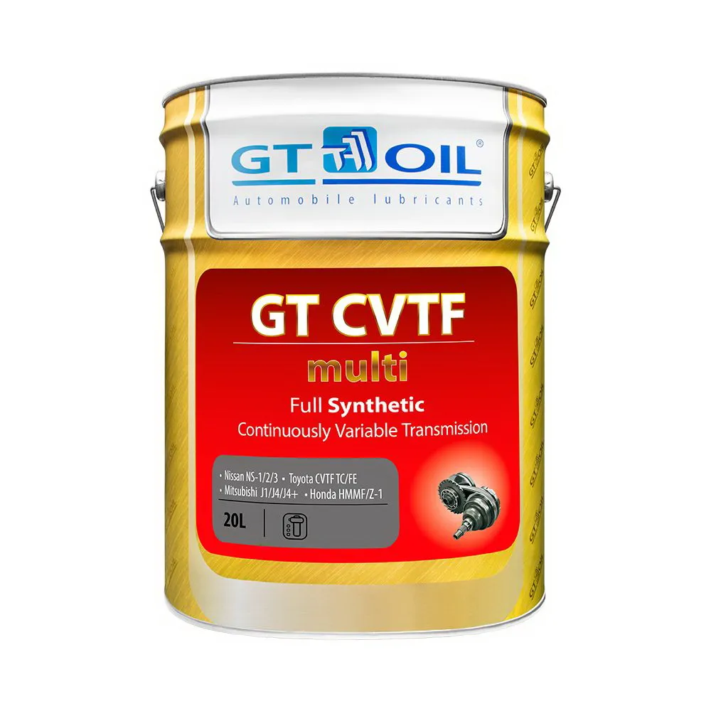 Масло трансмиссионное GT OIL GT ATF CVTF MULTI синтетическое 20 л 8809059408674