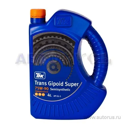 Масло трансмиссионное ТНК TRANS GIPOID SUPER GL-5 75W90 полусинтетическое 4 л 40616142