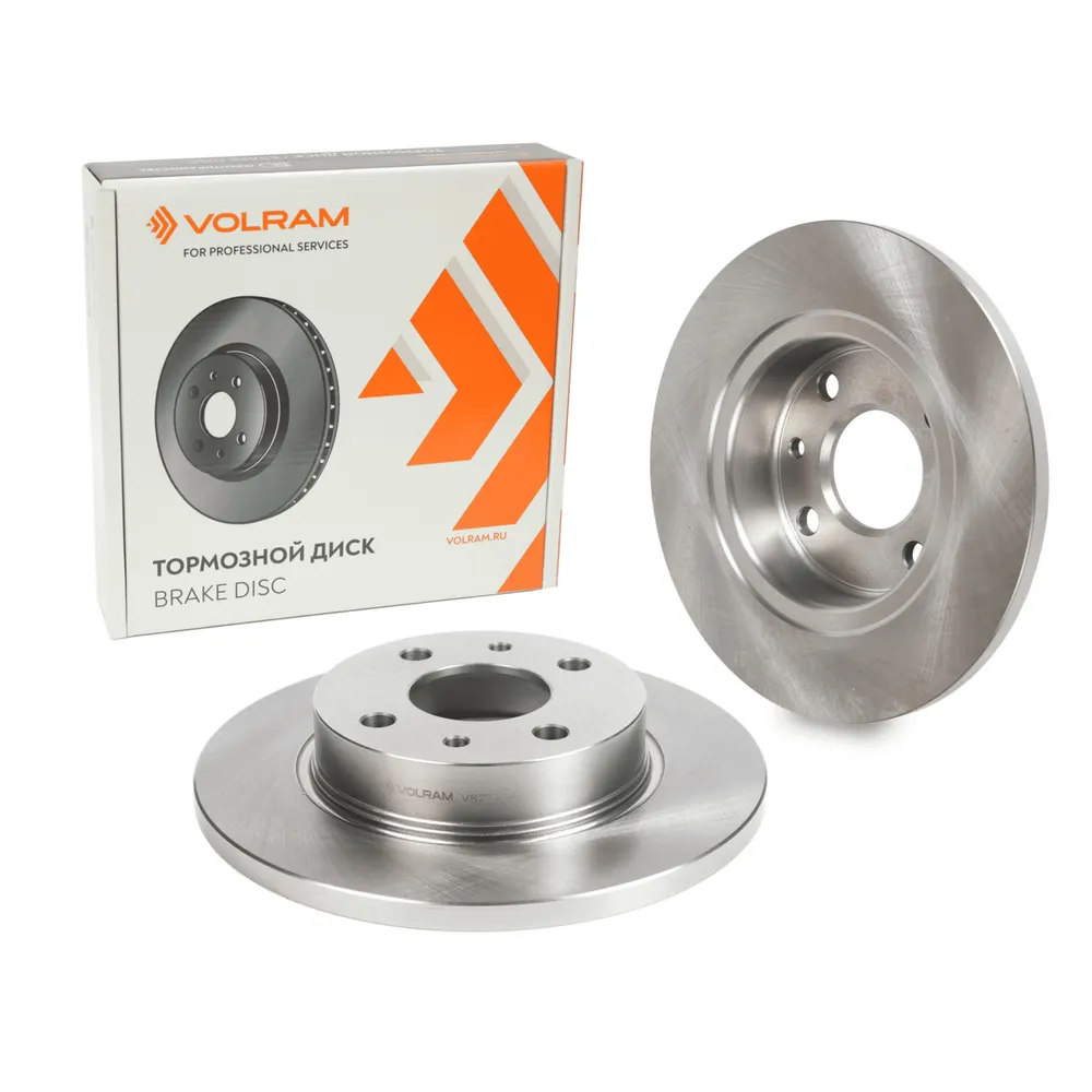 ДИСК ТОРМОЗНОЙ ПЕРЕДНИЙ ДЛЯ А/М ВАЗ 2108-21099, LADA SAMARA 2113-2115; D239,1MM; (VOLRAM) VR27114 VOLRAM VR27114