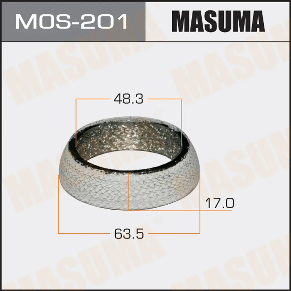 Кольцо глушителя 48.3 x 63.5 MASUMA MOS-201