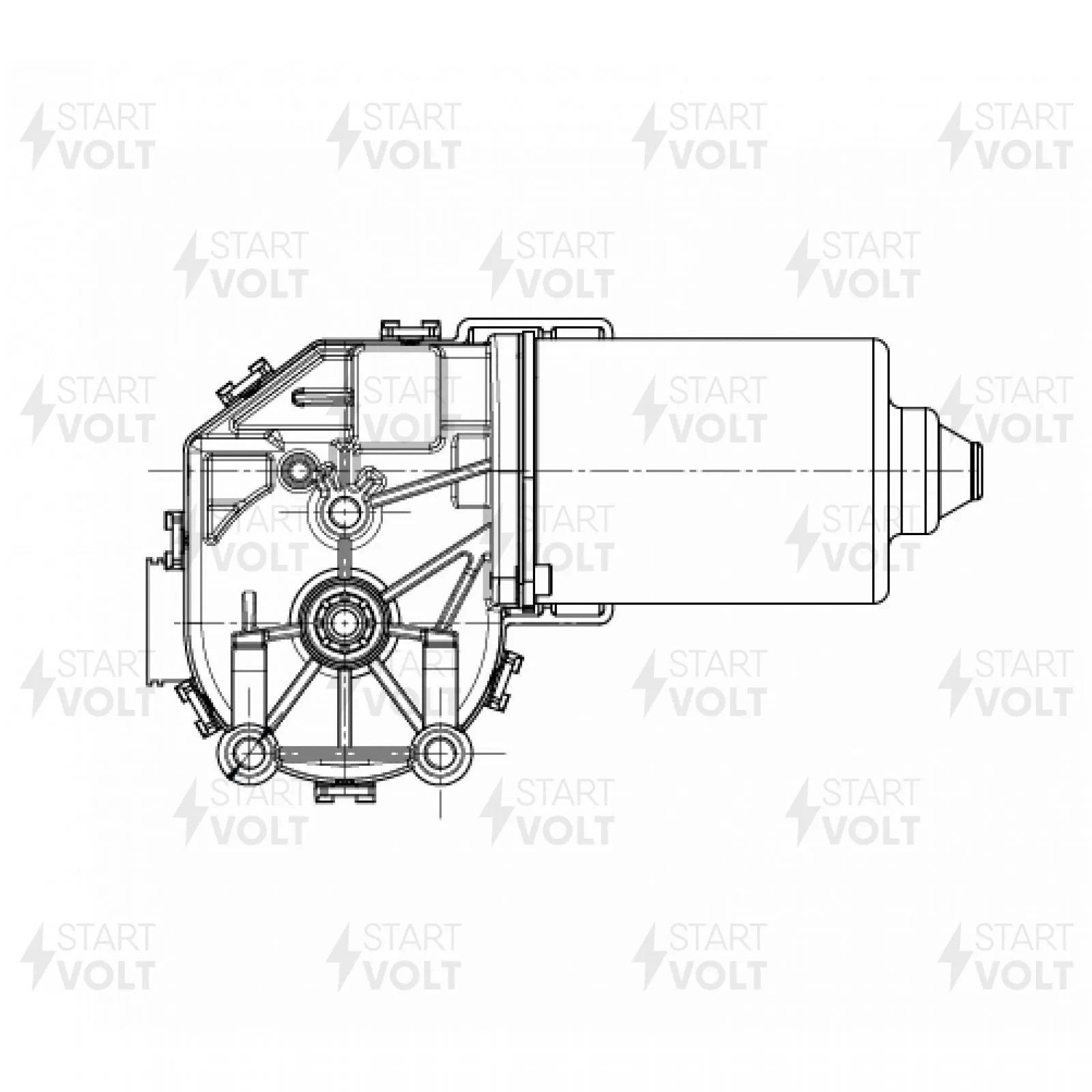 Моторедуктор стеклооч. (перед.) для BMW X3 E83 (03-) STARTVOLT VWF 2105