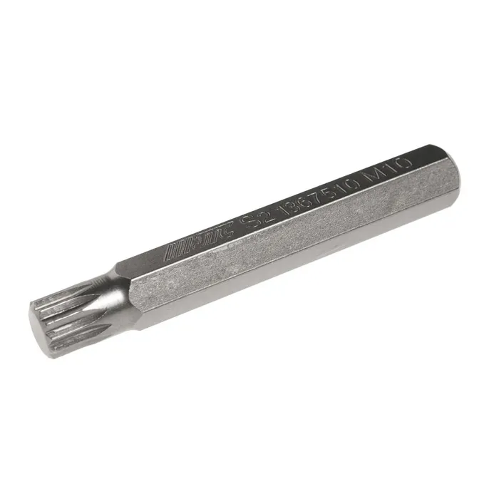 Бита 10 мм SPLINE М10x75 мм удлиненная S2 JTC-1367510