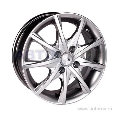 Диск литой R14 5.5J 4x98/58.5 ET35 КИК Алькор блэк платинум 14732