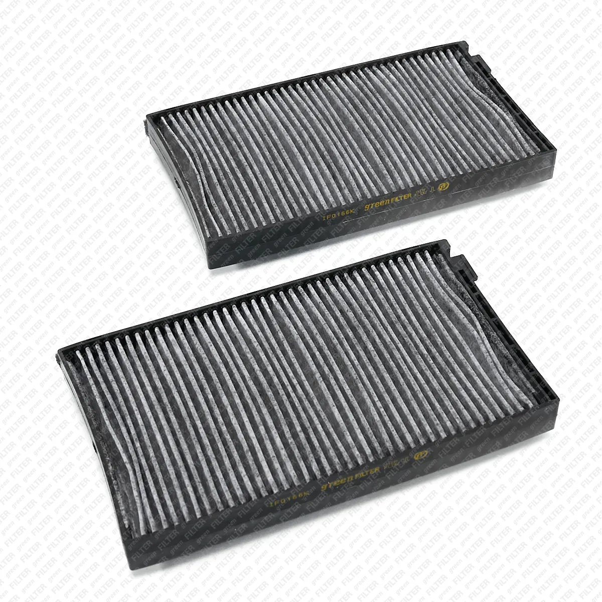 Фильтр салона, комплект [Угольный] HYUNDAI H-1 08-> GREEN FILTER IF0166K