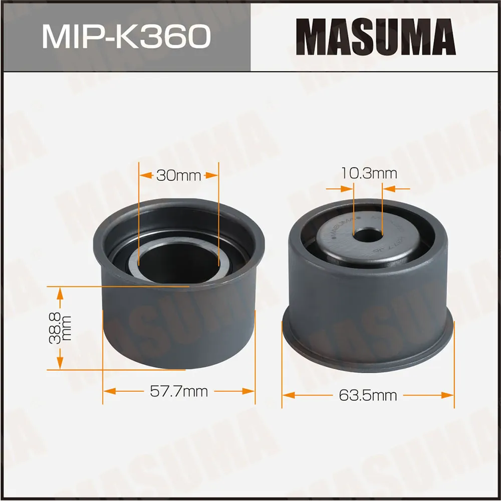 Ролик обводной ремня ГРМ MASUMA MIP-K360