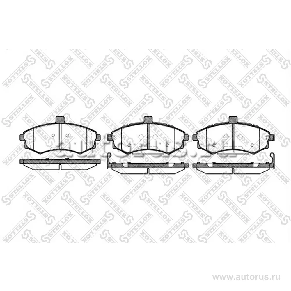Колодки дисковые п. Hyundai Elantra 1.6 STELLOX 904002L_SX