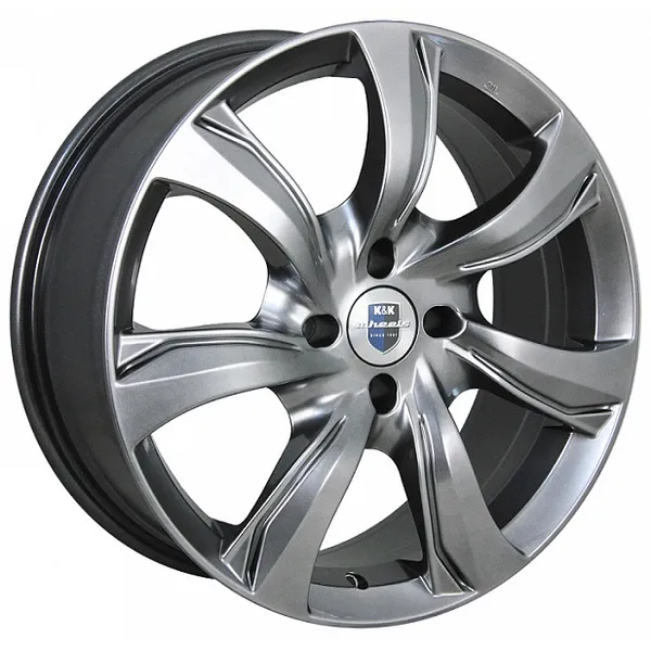 Диск литой R17 7J 5x114.3/66.1 ET40 КИК Либерти Дарк платинум 73097