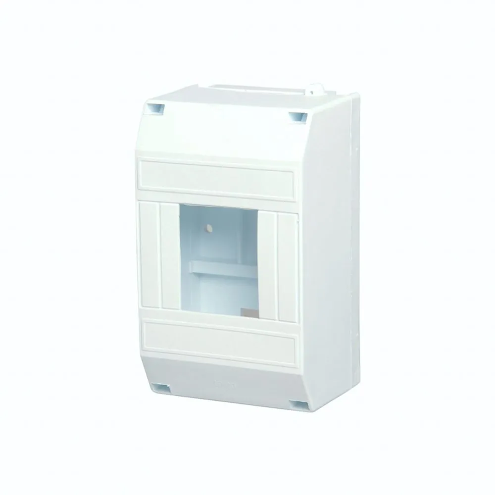 Бокс пластиковый КМПн 1/4 IP20 белый инд. штрих-код REXANT 11-0114