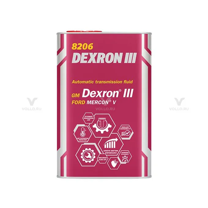 Масло трансмиссионное MANNOL DEX III AUTOMATIC PLUS 1 л 1335 мЕ
