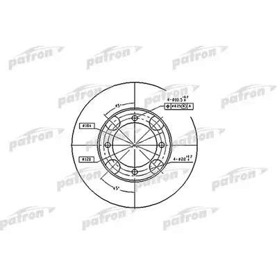 Диск тормозной передний HYUNDAI: LANTRA I 90-95, LANTRA II 96-00, L PATRON PBD4157