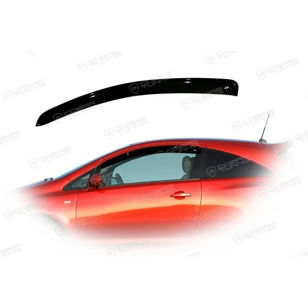 Дефлектора на окна Opel Corsa D 3d 2006EuroStandard деф.окон Cobra Tuning OE10706