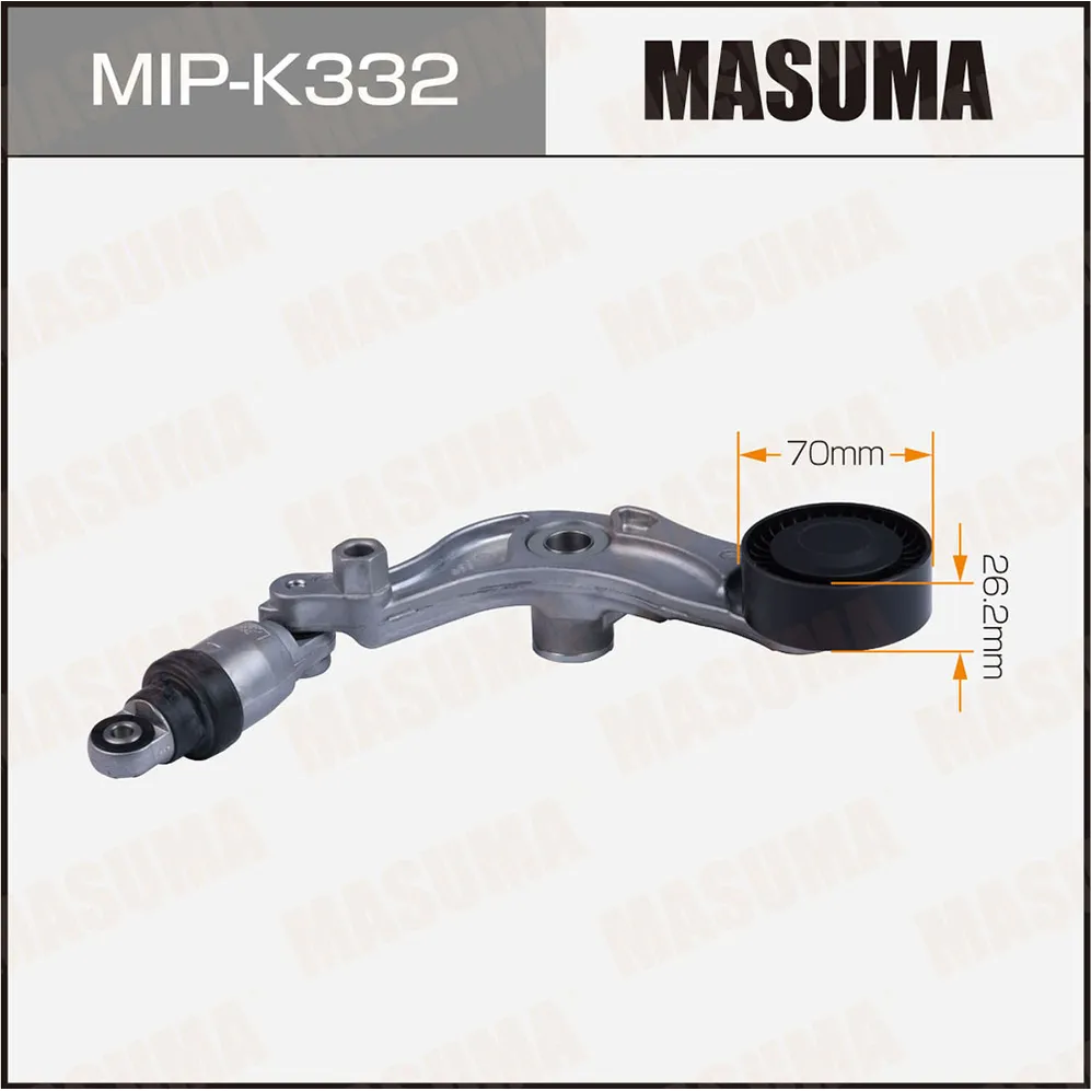 Ролик натяжителя ремня привода навесного оборудования MASUMA MIPK332