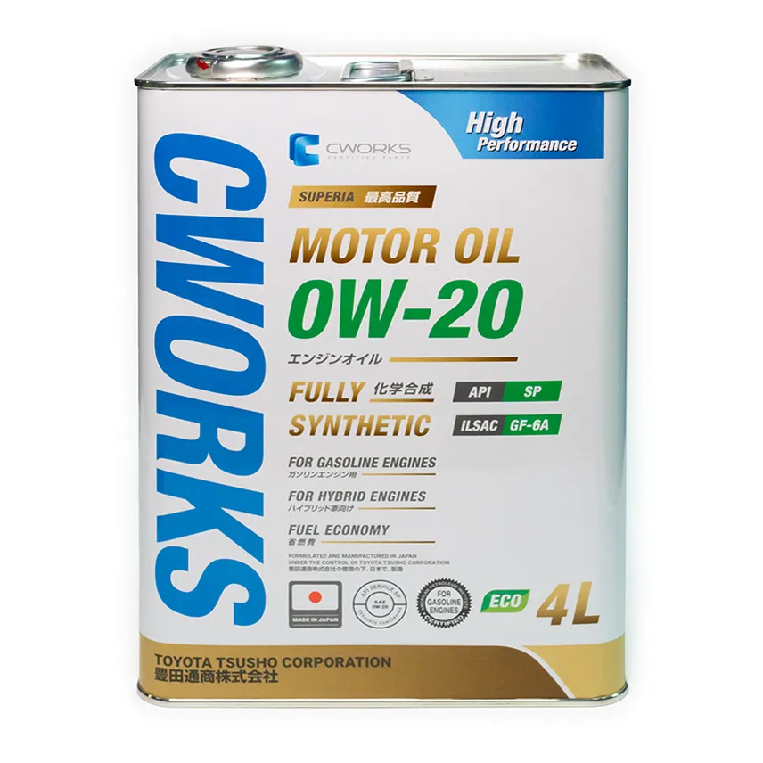 Масло моторное CWORKS SUPERIA 0W-20 синтетическое 4 л A11SR1004