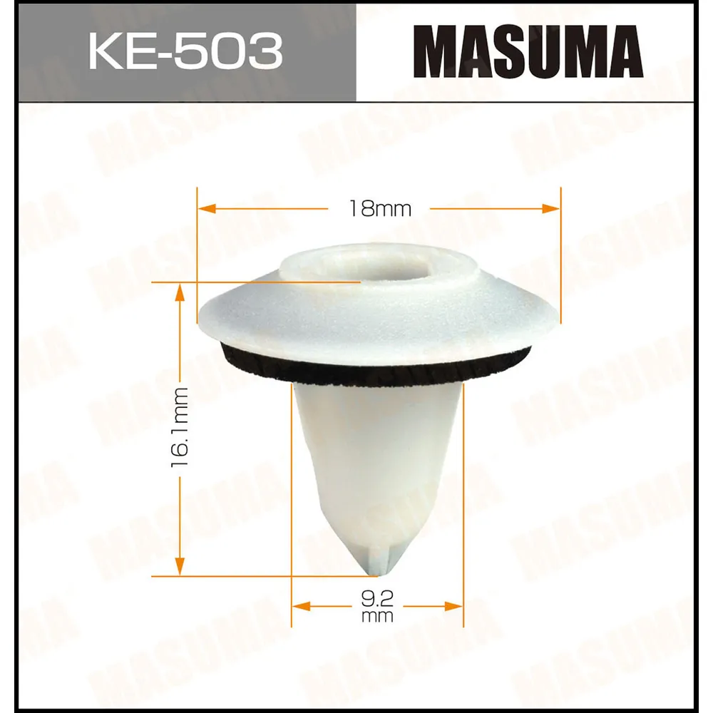 КЛИПСА ПЛАСТИКОВАЯ MASUMA MASUMA KE503