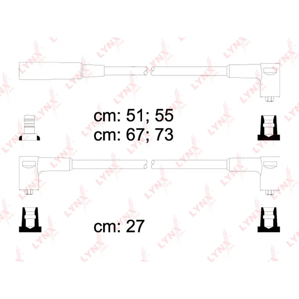 Провода высоковольтные LADA 2108-099 1.3/1.5 8V LYNXauto SPE4609