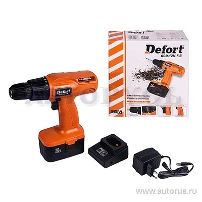 Дрель аккумуляторная 12В 93727062 DEFORT DCD-12N-7-B