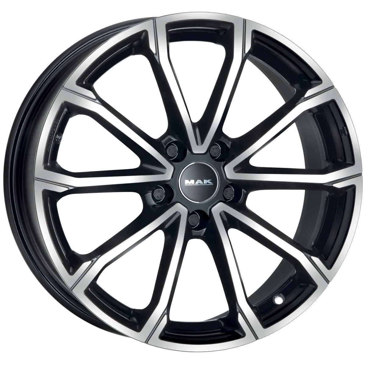 Диск литой R17 7.5J 5x112/57.1 ET51 MAK DaVinci Black Mirror F7570BRBM51VE6Y
