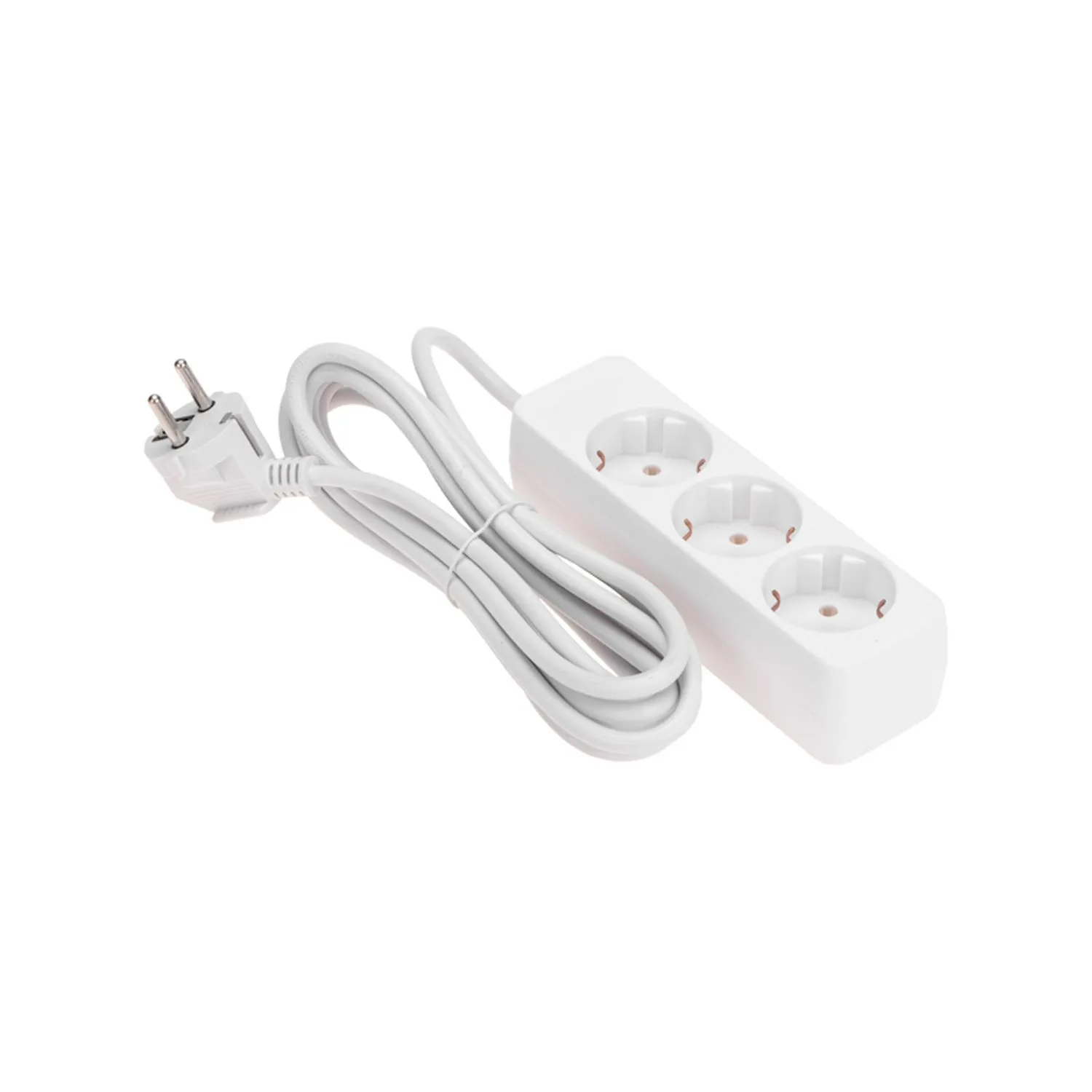 Удлинитель 3 гнезда, 3м, 3х0,75мм?, с/з, белый PROconnect 13-4209