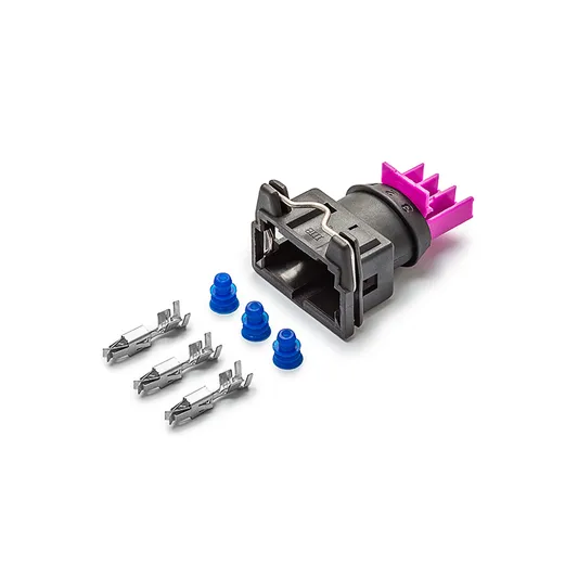 Разъем 443906233 (3pin) 3 контакта датчика детонации сгорания для Audi, Seat, Skoda, Volkswagen; датчика положения распредвала для Alfa Romeo, BMW.