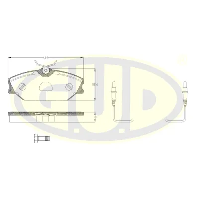 КОЛОДКИ ПЕР REN LAGUNA 1.6-2.2DTI 93-01/MEGANE 1.6-1.9DTI 96- G.U.D GBP020812