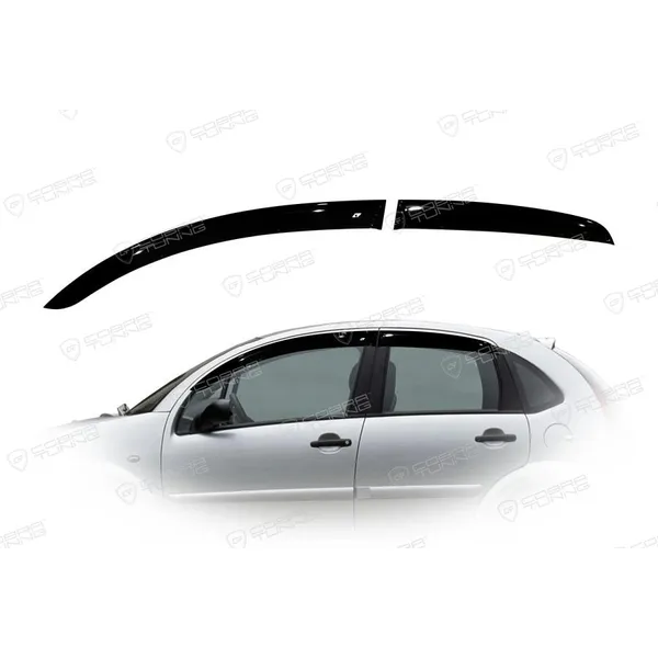 Дефлектора на окна Citroen C3 I Hb 5d 2002-2009EuroStandard деф.окон Cobra Tuning CE40102